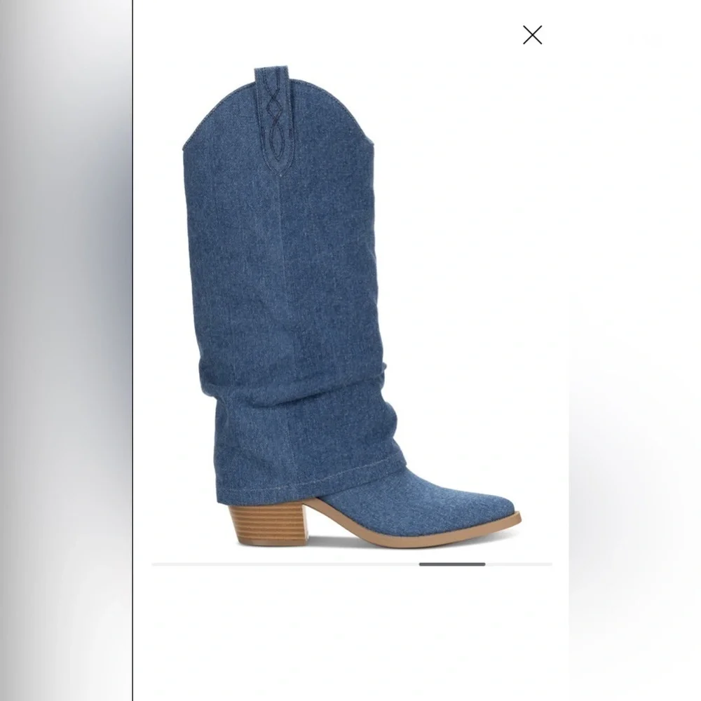 Sun + Stone Women's Bryynn Slouch Cuff Western Knee High Boots